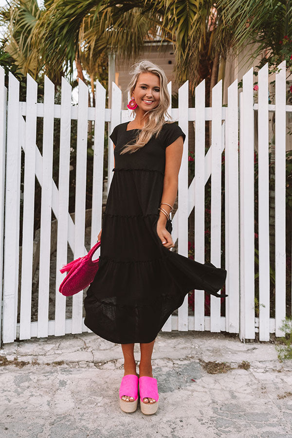 Touring St. Thomas Ruffle Midi Image - 1