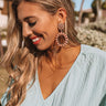 Hamptons Hideout Earrings in Peach Image - 1