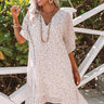 Sweetest Soul Leopard Shift Dress in White Image - 1
