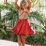 Made To Dance Skirt in Rust Image - 1