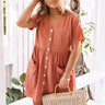 Grayton Beach Babydoll Tunic Dress in Dark Peach Image - 1