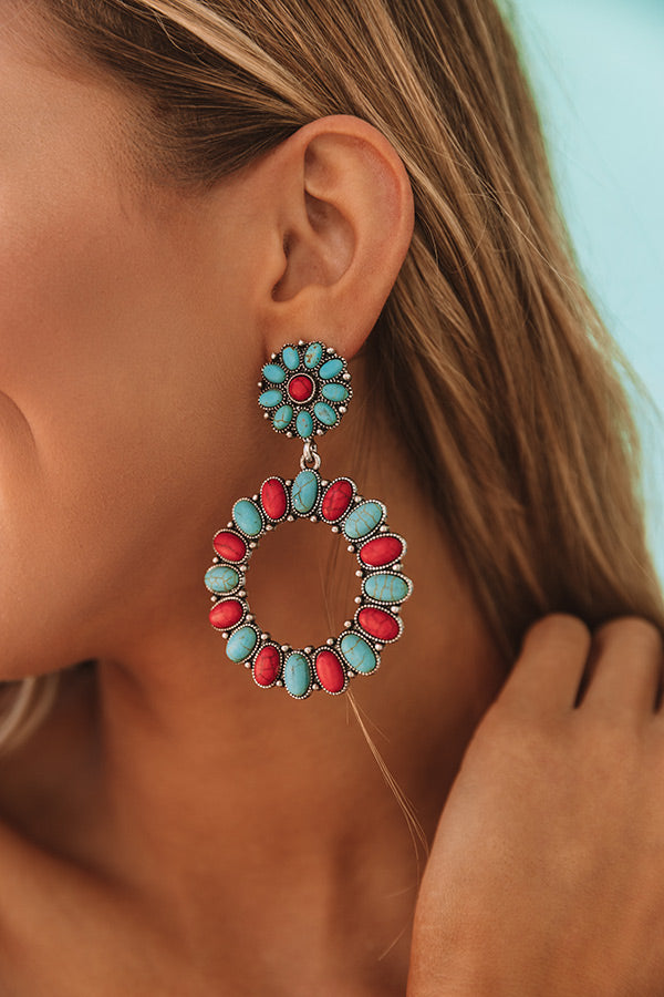 Hamptons Hideout Earrings in Red Image - 2