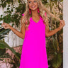 Song And Dance Ruffle Shift Dress in Hot Pink Image - 1
