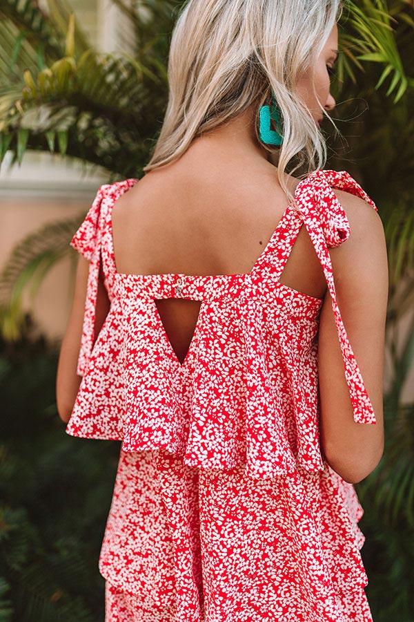 Cosmos And Kisses Tiered Shift Dress