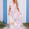 Private Yacht Maxi Dress in Pink Marble Image - 1