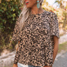 Ask Me Out Leopard Babydoll Top Image - 1