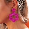Vacay Views Beaded Earrings in Berry Image - 1
