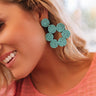 Vacay Views Beaded Earrings In Turquoise Image - 1
