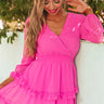 Sway In Style Ruffle Dress in Pink Image - 1