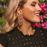 Paradise Passion Beaded Earrings In Multi Image - 1