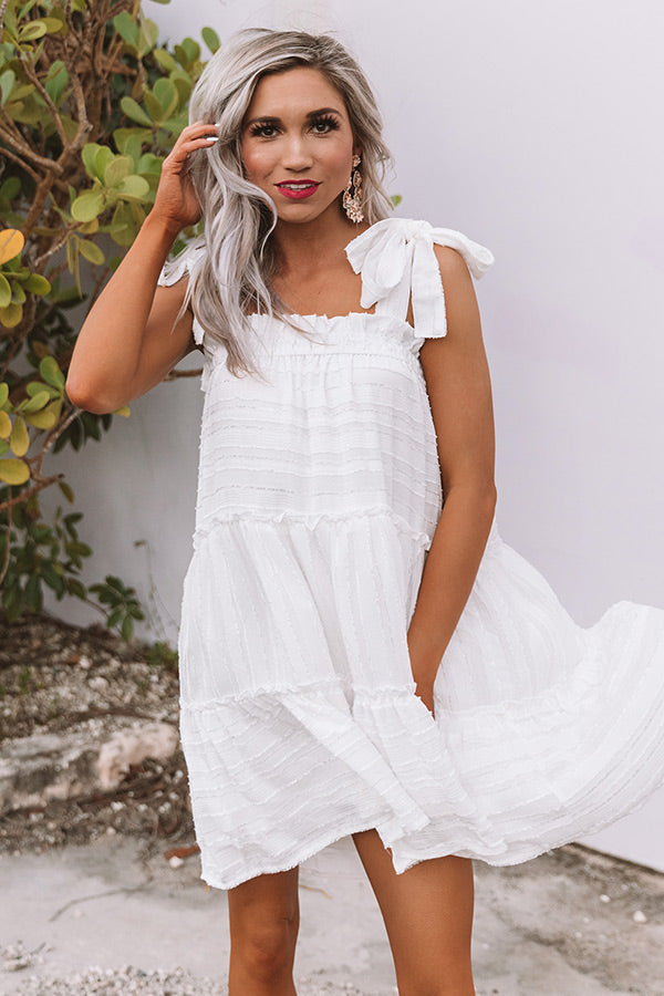 Daiquiris At Dunmore Shift Dress in White Image - 5