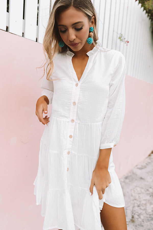 New Beginnings Shift Dress In White Image - 5