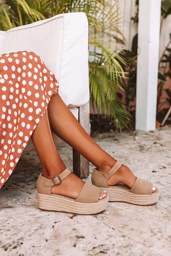 The Brighton Beach Espadrille In Khaki Image - 3