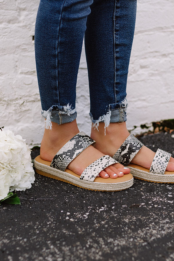 The Avonlea Espadrille In Snake Print Image - 4