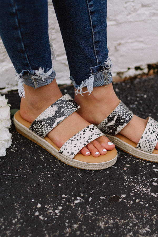 The Avonlea Espadrille In Snake Print Image - 3