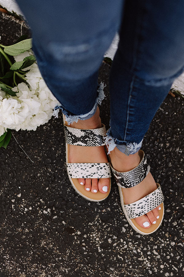 The Avonlea Espadrille In Snake Print Image - 1