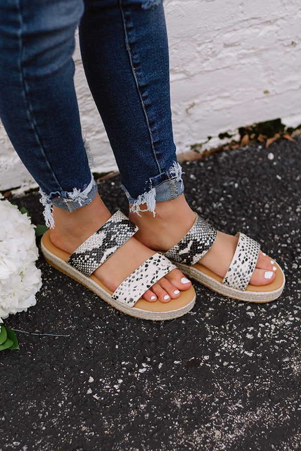 The Avonlea Espadrille In Snake Print Image - 2