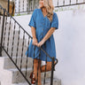 Take Me Places Chambray Dress Image - 1