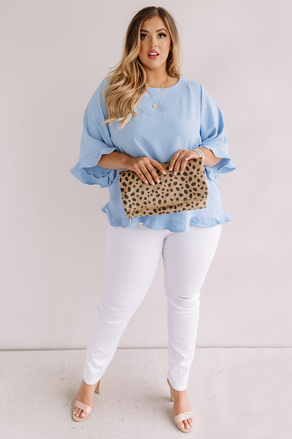 Grand Central Getaway Shift Top In Sky Blue Curves Image - 2