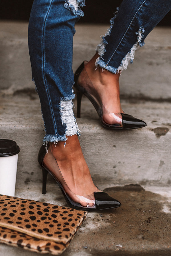 The Winnie Patent Heel in Black Image - 2