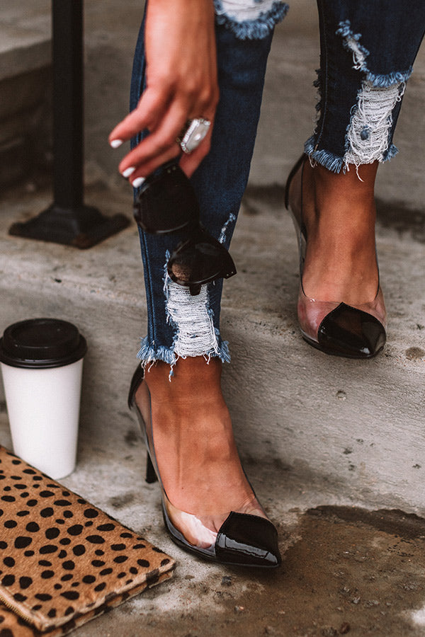 The Winnie Patent Heel in Black Image - 4