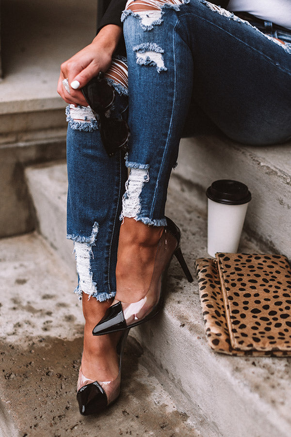 The Winnie Patent Heel in Black Image - 1