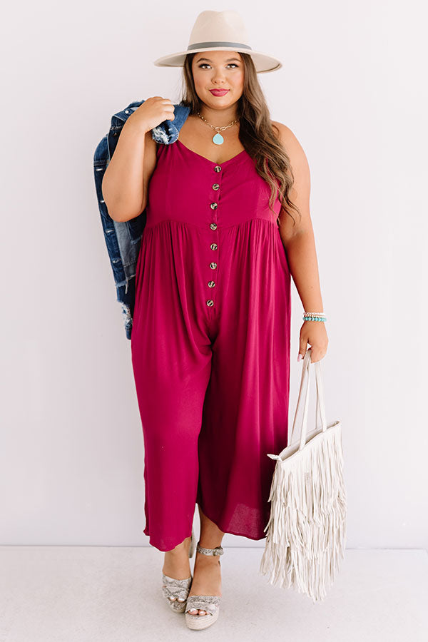 Styled For Paradise Jumpsuit In Berry Curves Image - 1