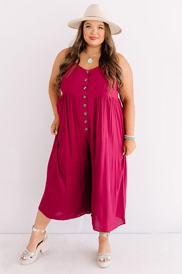 Styled For Paradise Jumpsuit In Berry Curves Image - 3