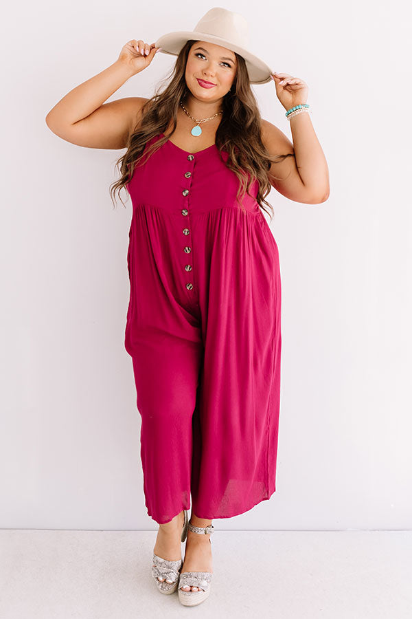 Styled For Paradise Jumpsuit In Berry Curves Image - 2