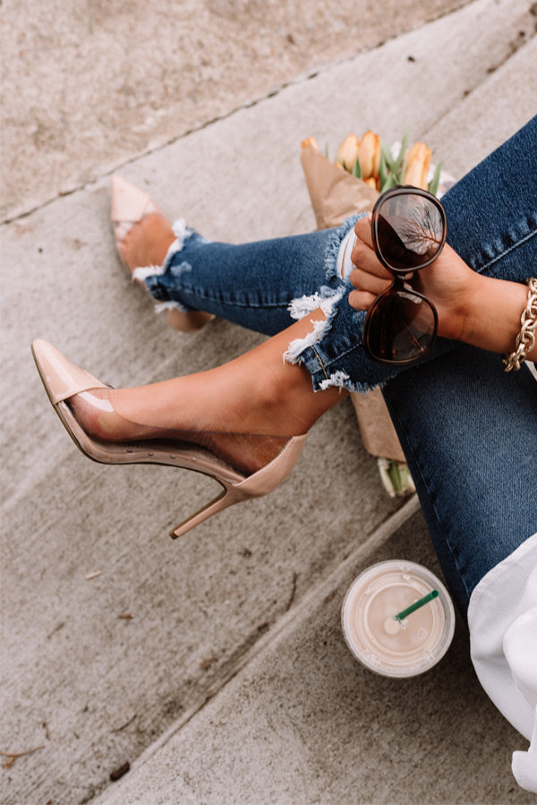 The Winnie Patent Heel in Natural Image - 1