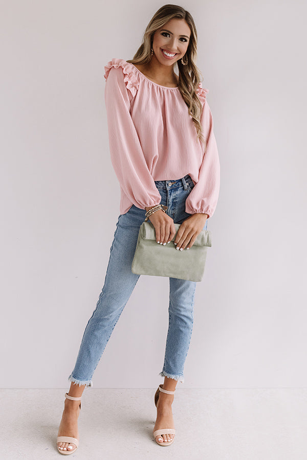 Bonding Over Brunch Shift Top In Pink Image - 1