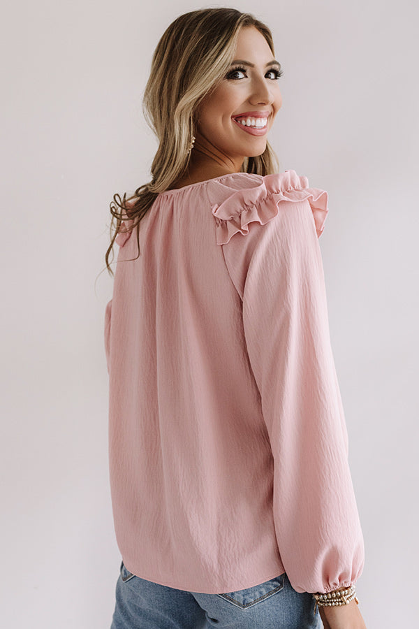 Bonding Over Brunch Shift Top In Pink Image - 4