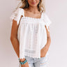 Cabanas In Cabo Crochet Top In White Image - 1