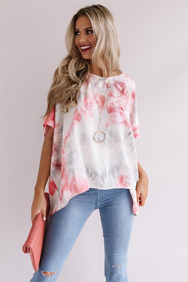 Upbeat Babe Watercolor Shift Top Image - 3