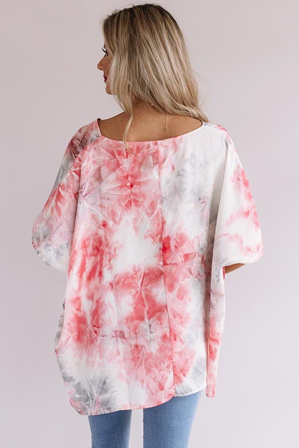 Upbeat Babe Watercolor Shift Top Image - 1