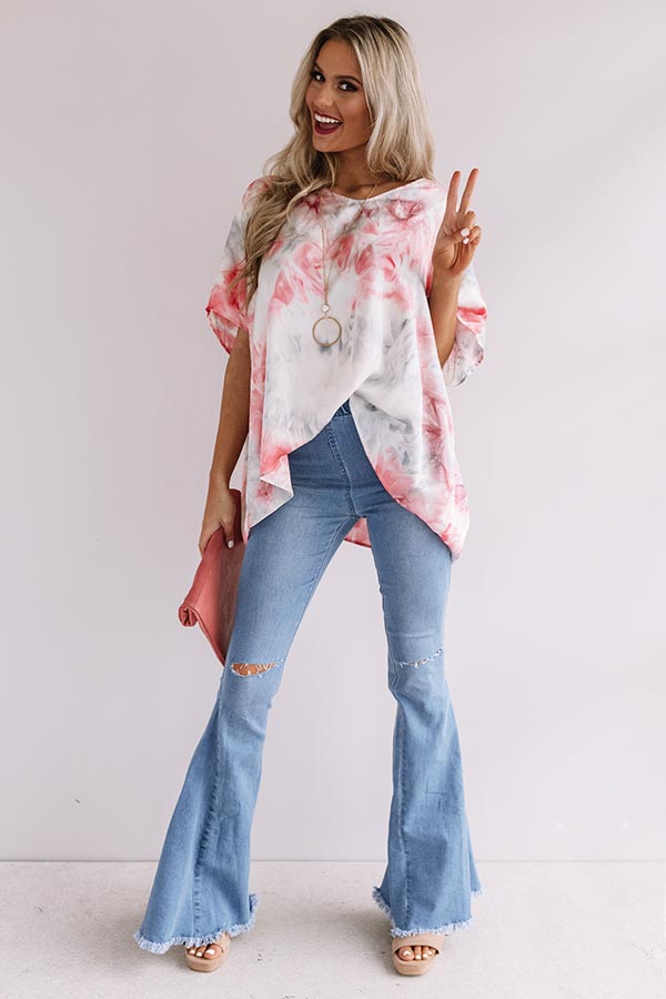 Upbeat Babe Watercolor Shift Top Image - 1