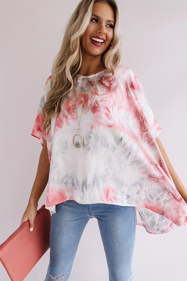 Upbeat Babe Watercolor Shift Top Image - 1