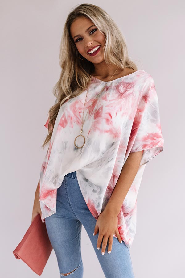 Upbeat Babe Watercolor Shift Top Image - 2