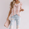 Brunch And Bubbles Snake Print Ruffle Top Image - 1