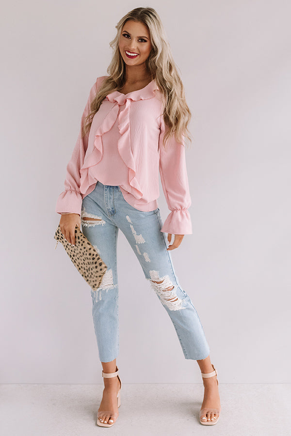 Totally Speechless Ruffle Shift Top Image - 2