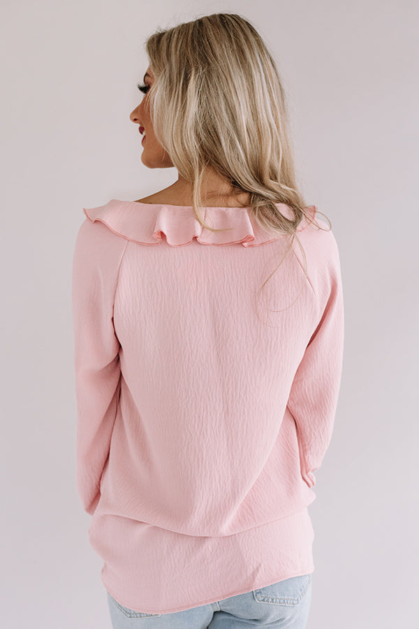 Totally Speechless Ruffle Shift Top Image - 5