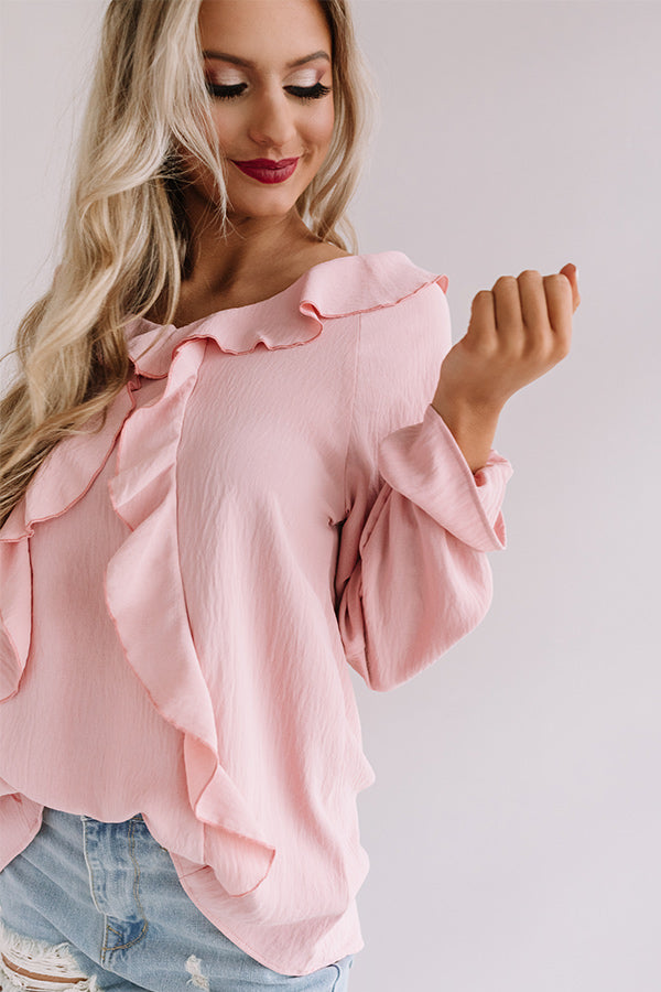 Totally Speechless Ruffle Shift Top Image - 3