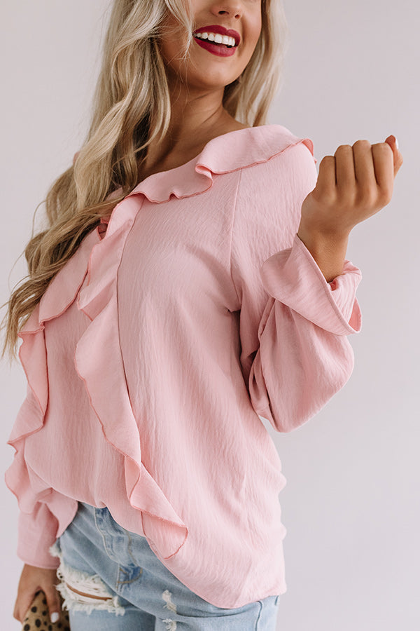 Totally Speechless Ruffle Shift Top Image - 4