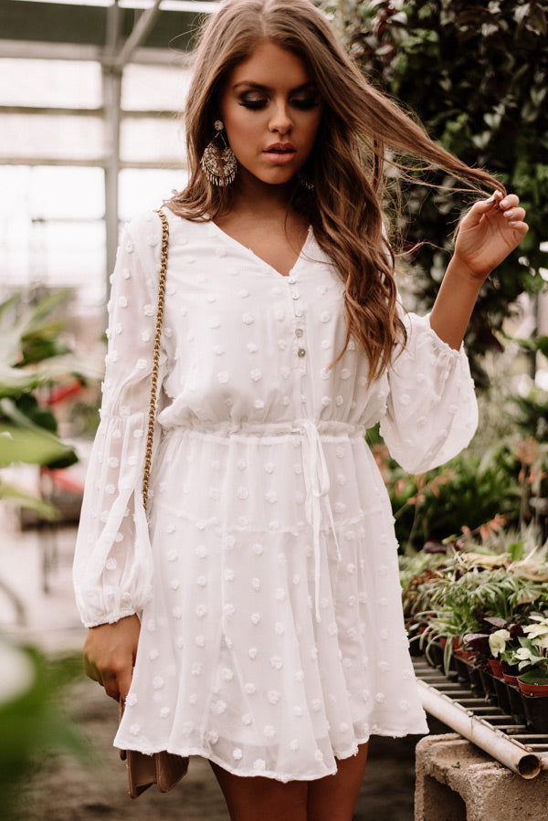 Dreaming Of Paris Shift Dress In White Image - 1