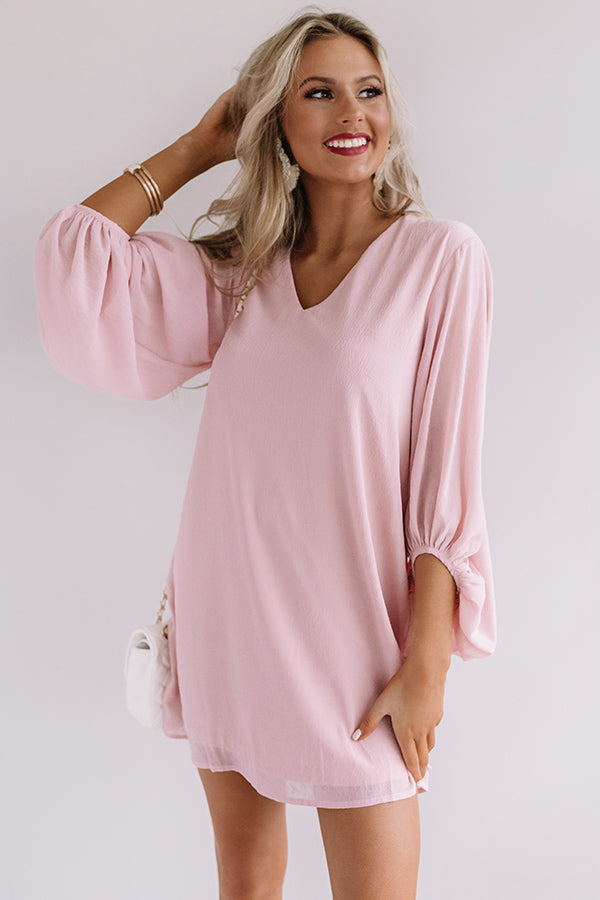 Date Night Out Shift Dress In Blush – Impressions Online Boutique
