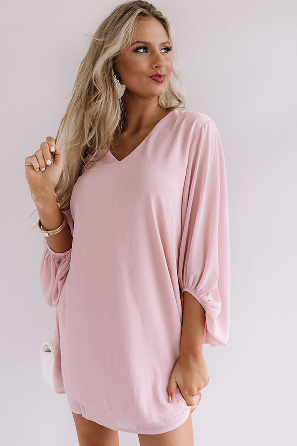 Date Night Out Shift Dress In Blush – Impressions Online Boutique