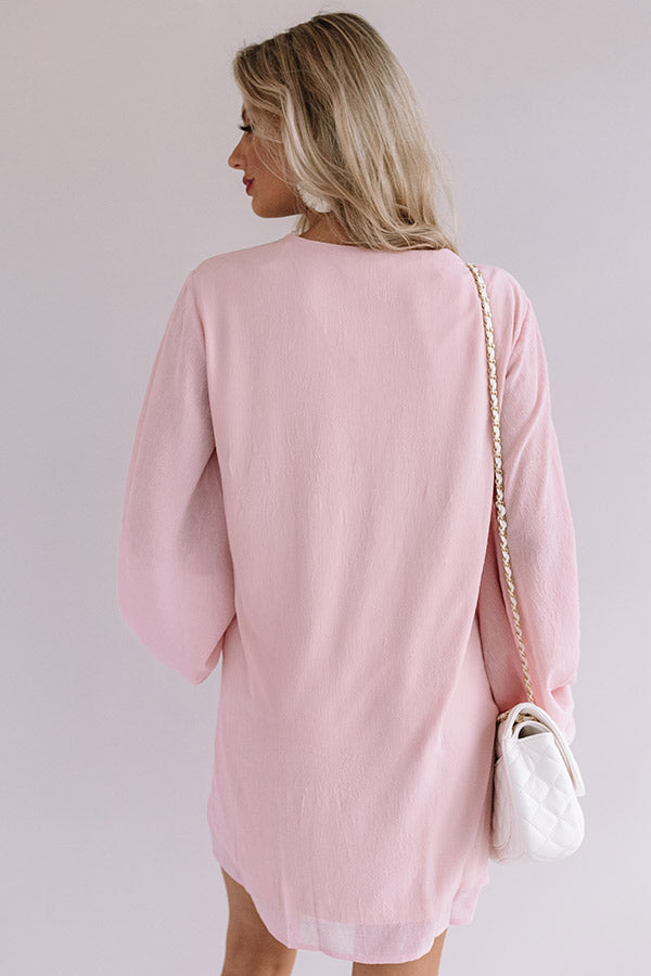 Date Night Out Shift Dress In Blush – Impressions Online Boutique