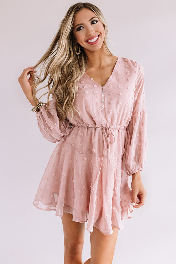 Dreaming Of Paris Shift Dress In Blush Image - 1