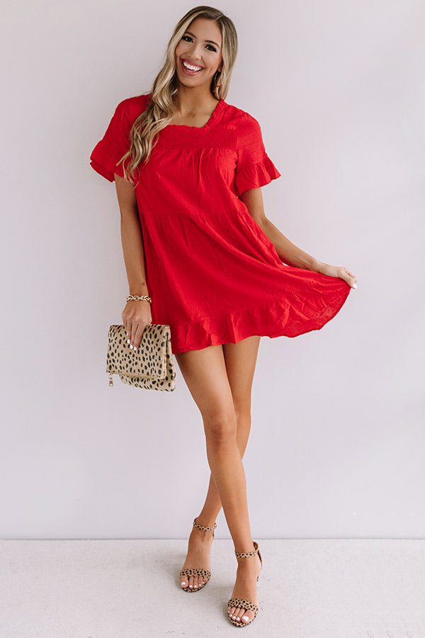 Beyond Bali Shift Dress in Scarlet Image - 3