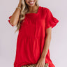 Beyond Bali Shift Dress in Scarlet Image - 1